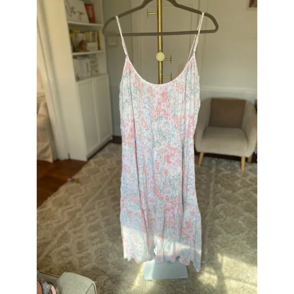 Pastel Floral Cottagecore Maxi Dress Romantic Garden Soft Girl L Quiet Luxury - Picture 3 of 11